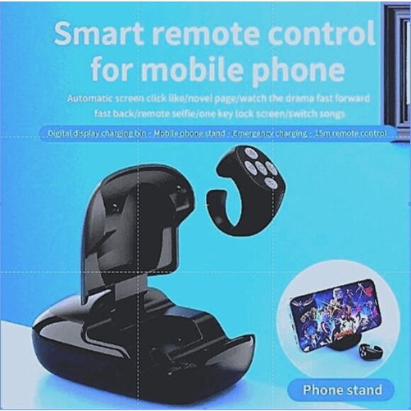 JX06Pro Bluetooth Smart Remote w/ Phone Stand Charger | iOS Android | New - Picture 1 of 5